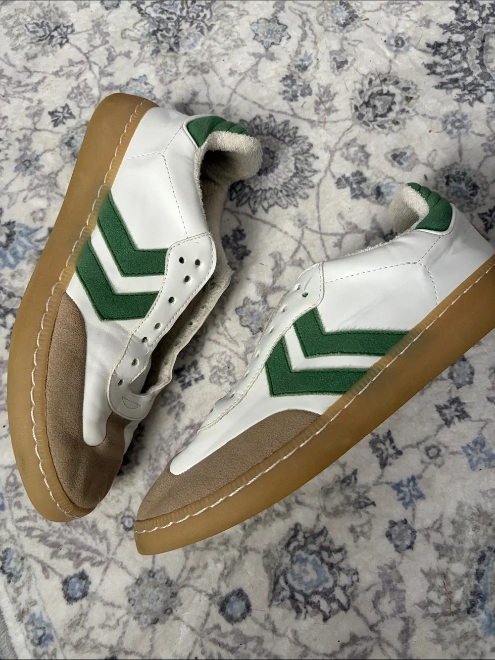MIA Kids Sneakers White Green Tan